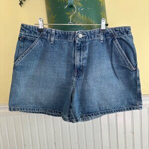 Ralph Lauren Denim 4" Deck Shorts Size 14 Blue 100% Cotton Casual Summer Wear